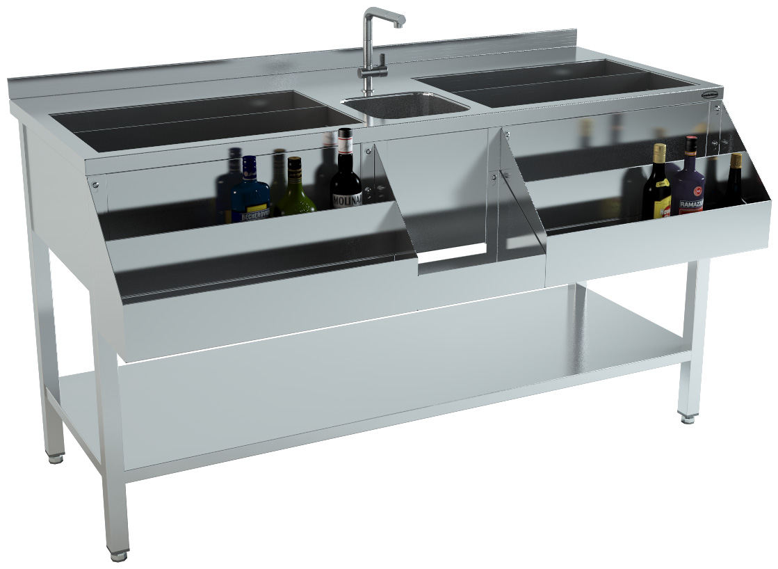 BAR Á COCKTAILS 1600 COMBISTEEL 7084.0015