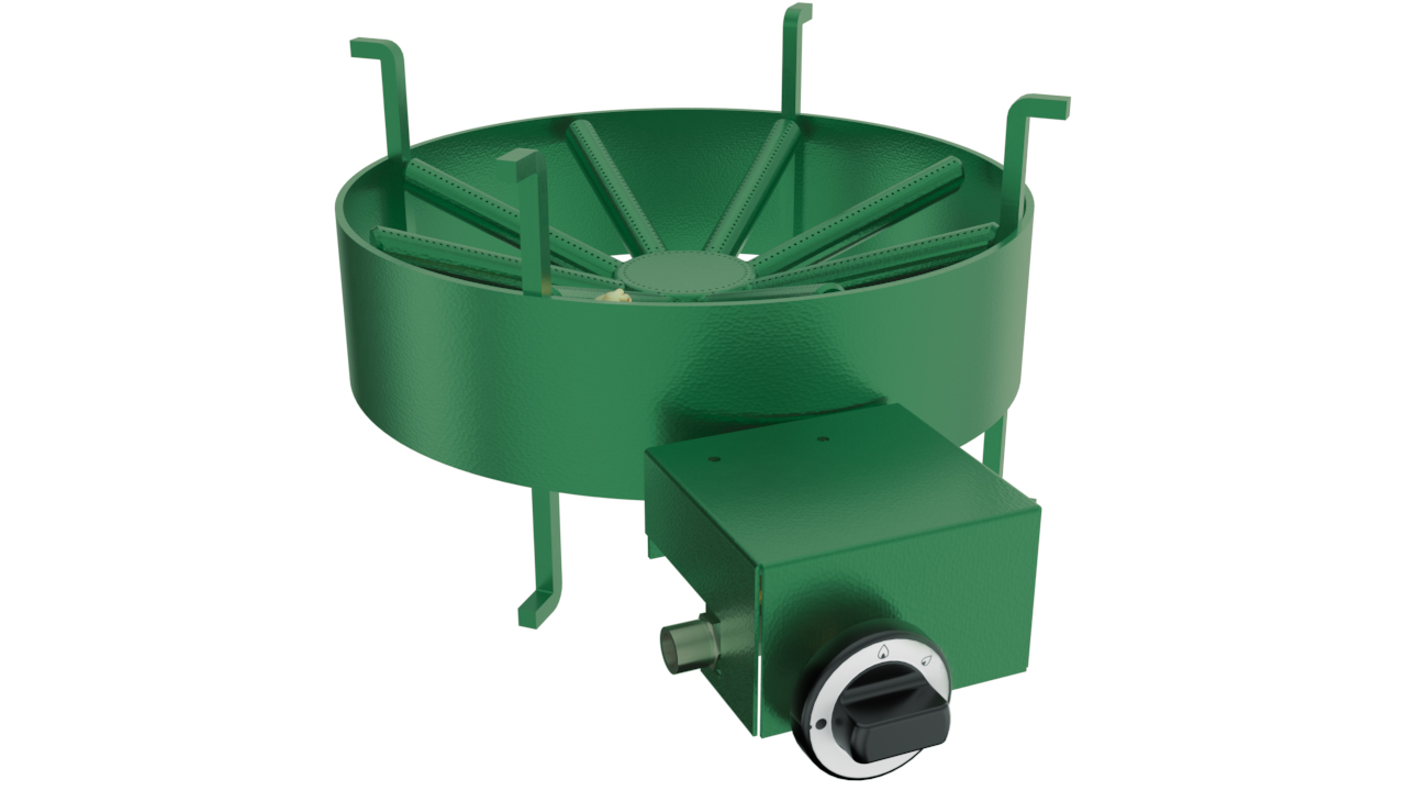 BRÛLEUR À GAZ Ø380 MM 15KW COMBISTEEL 7178.1220