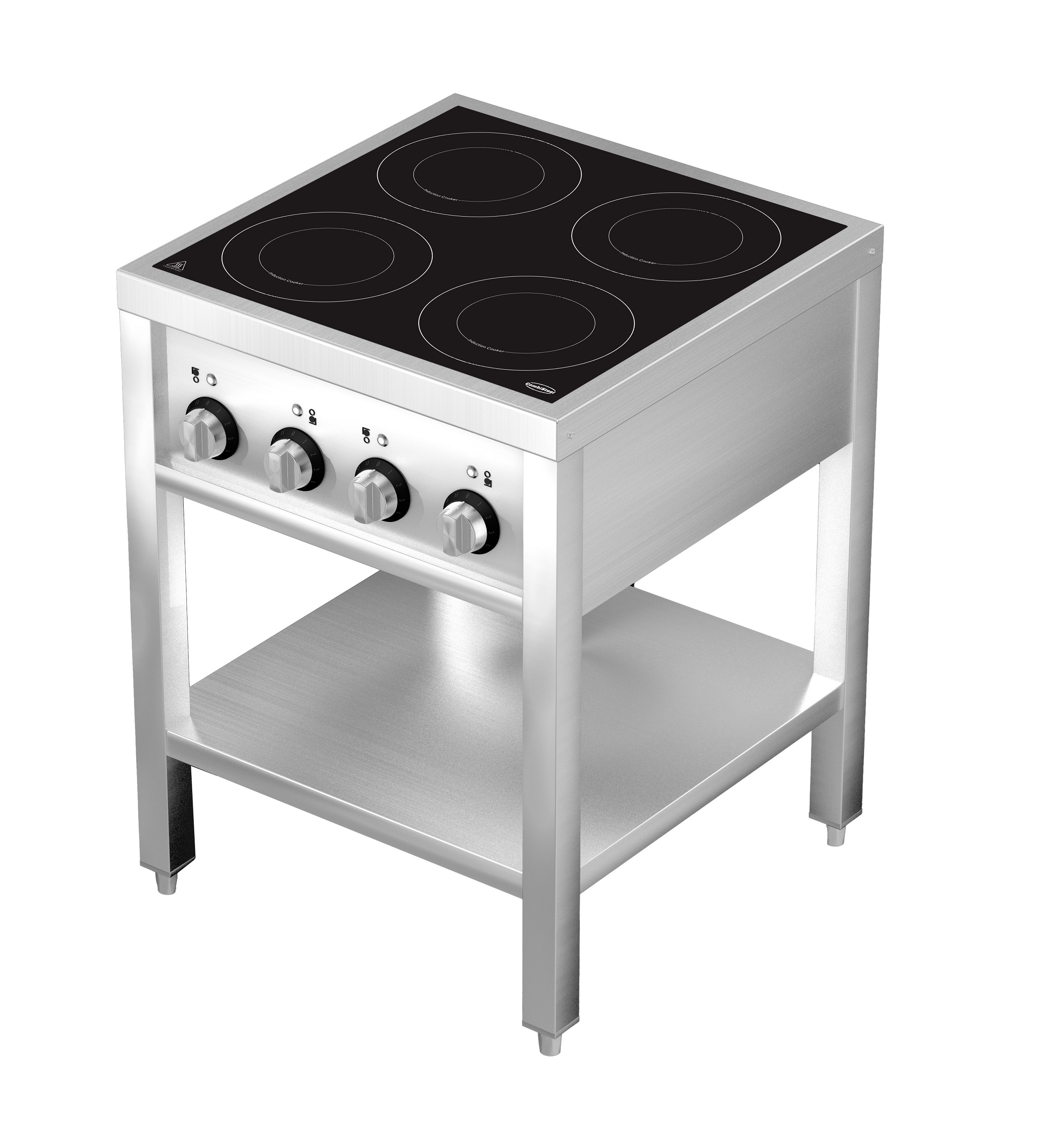 CUISINIÈRE À INDUCTION 4 ZONES AVEC ESSOUS OUVERT COMBISTEEL 7505.0035