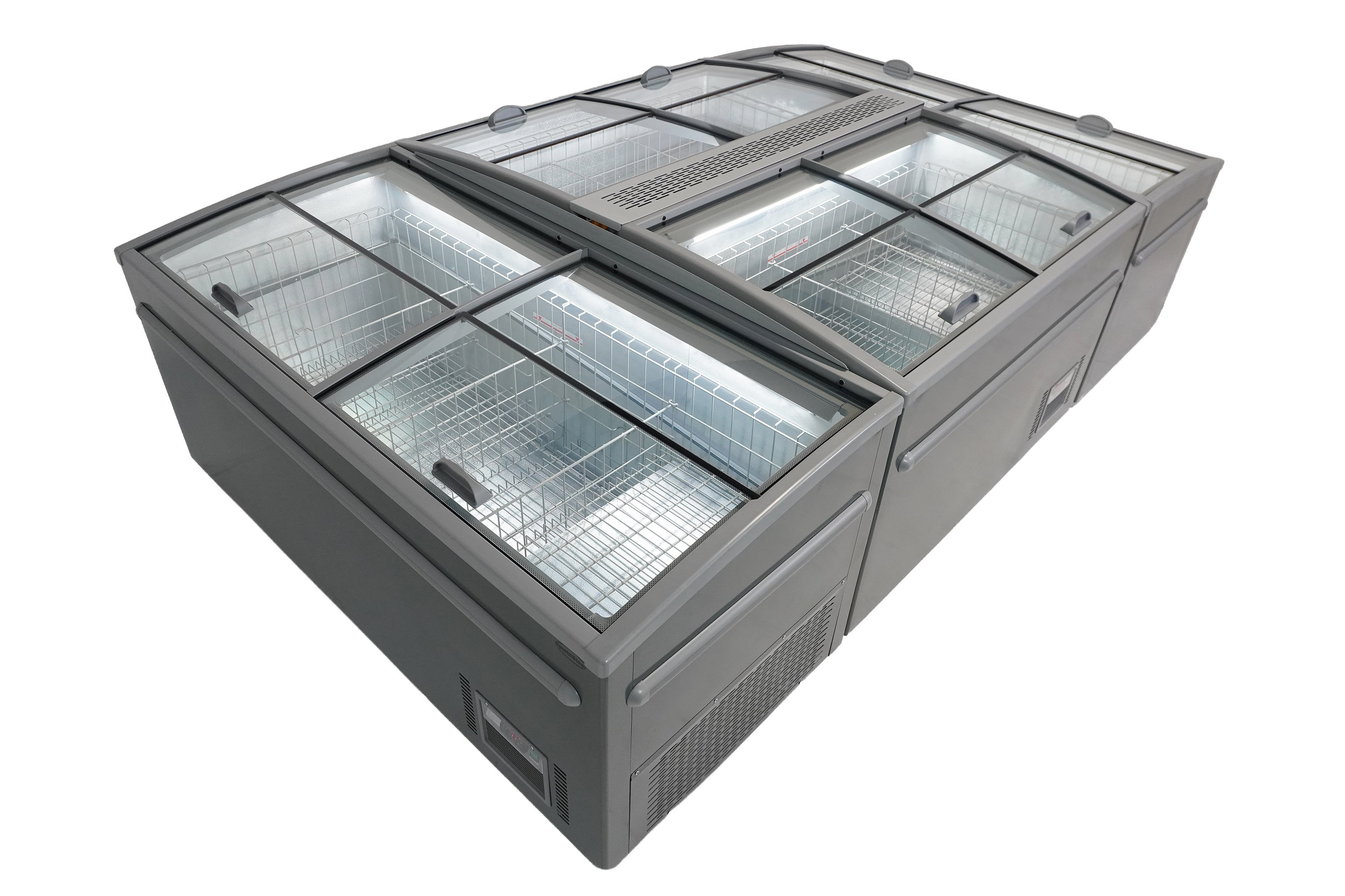 CONGÉLATEUR BAHUT POUR SUPERMARCHÉ GRIS 2100 DÉGIVRAGE AUTOMATIQUE COMBISTEEL 7455.2670