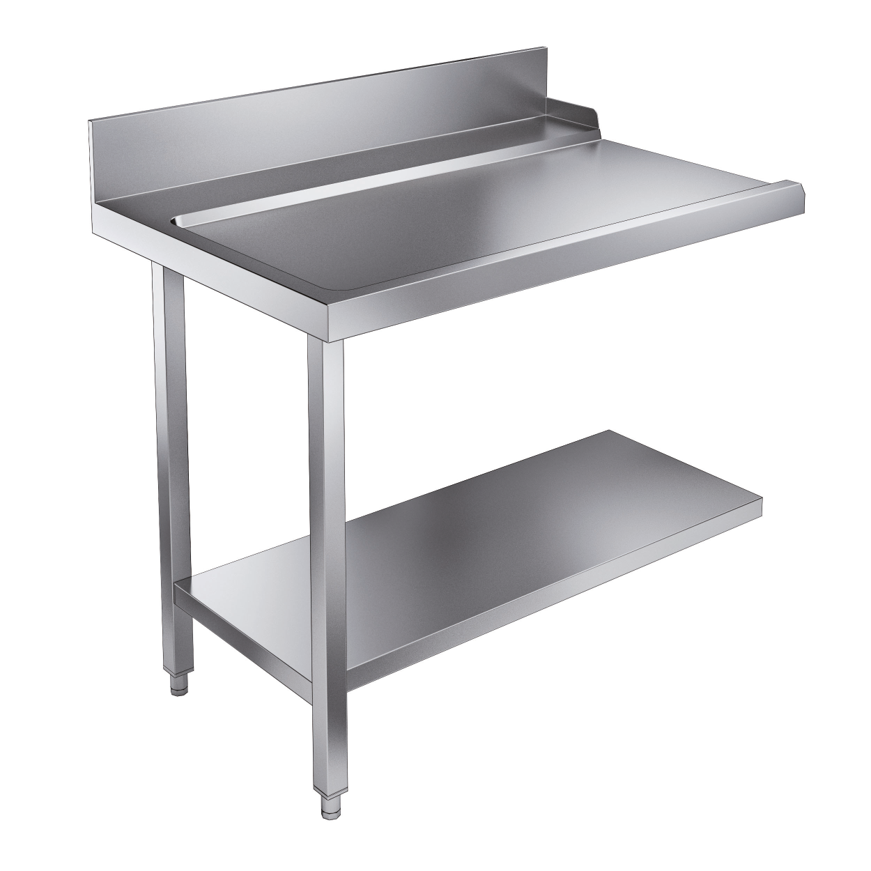 TABLE D'ÉCOULEMENT ÉTAGÈRE 1100 À GAUCHE POUR 7082.0070-0075 COMBISTEEL 7106.1035