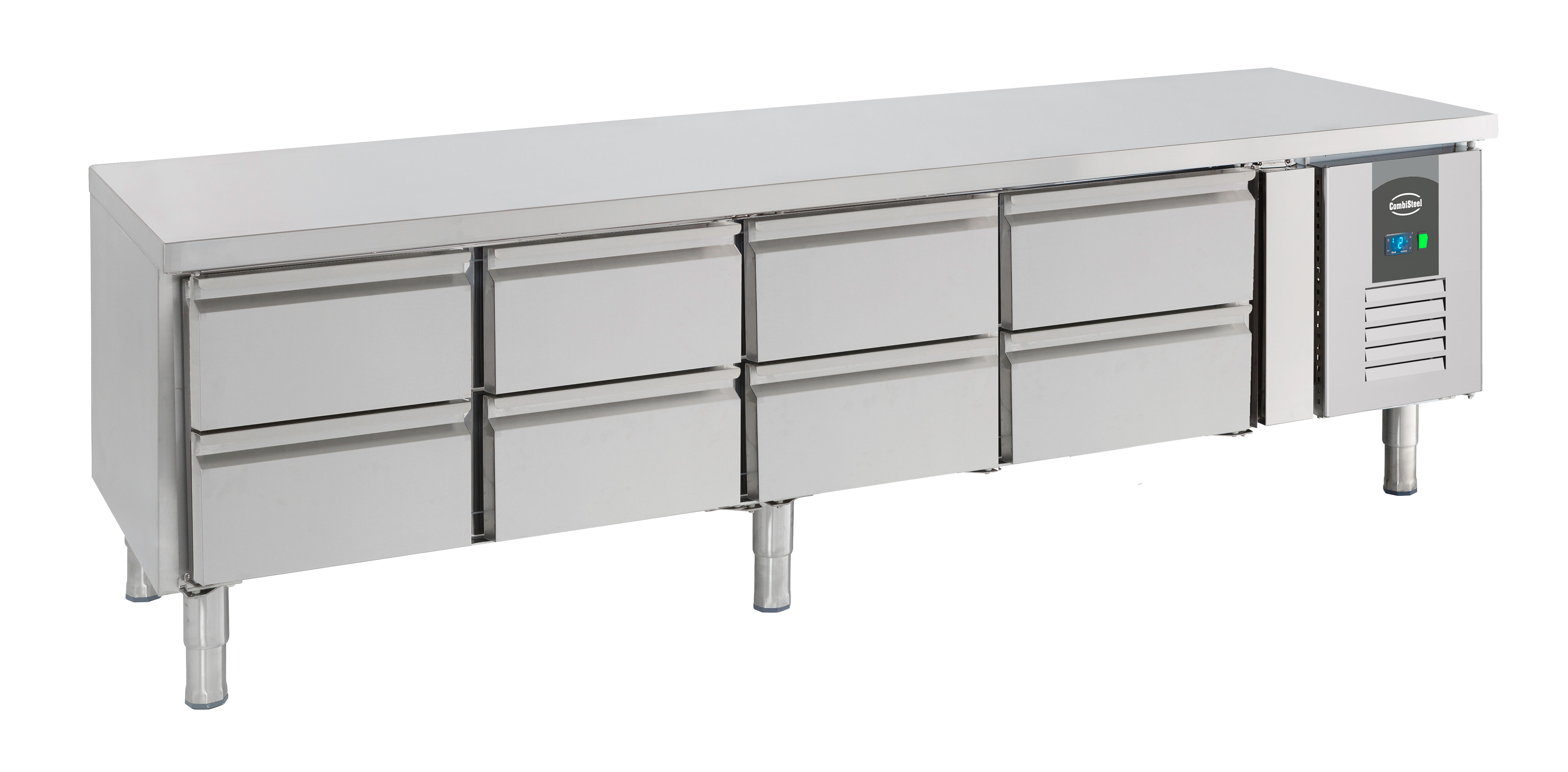 TABLE RÉFRIGÉRÉE 650 HAUTE 8 TIROIRS COMBISTEEL 7950.0455