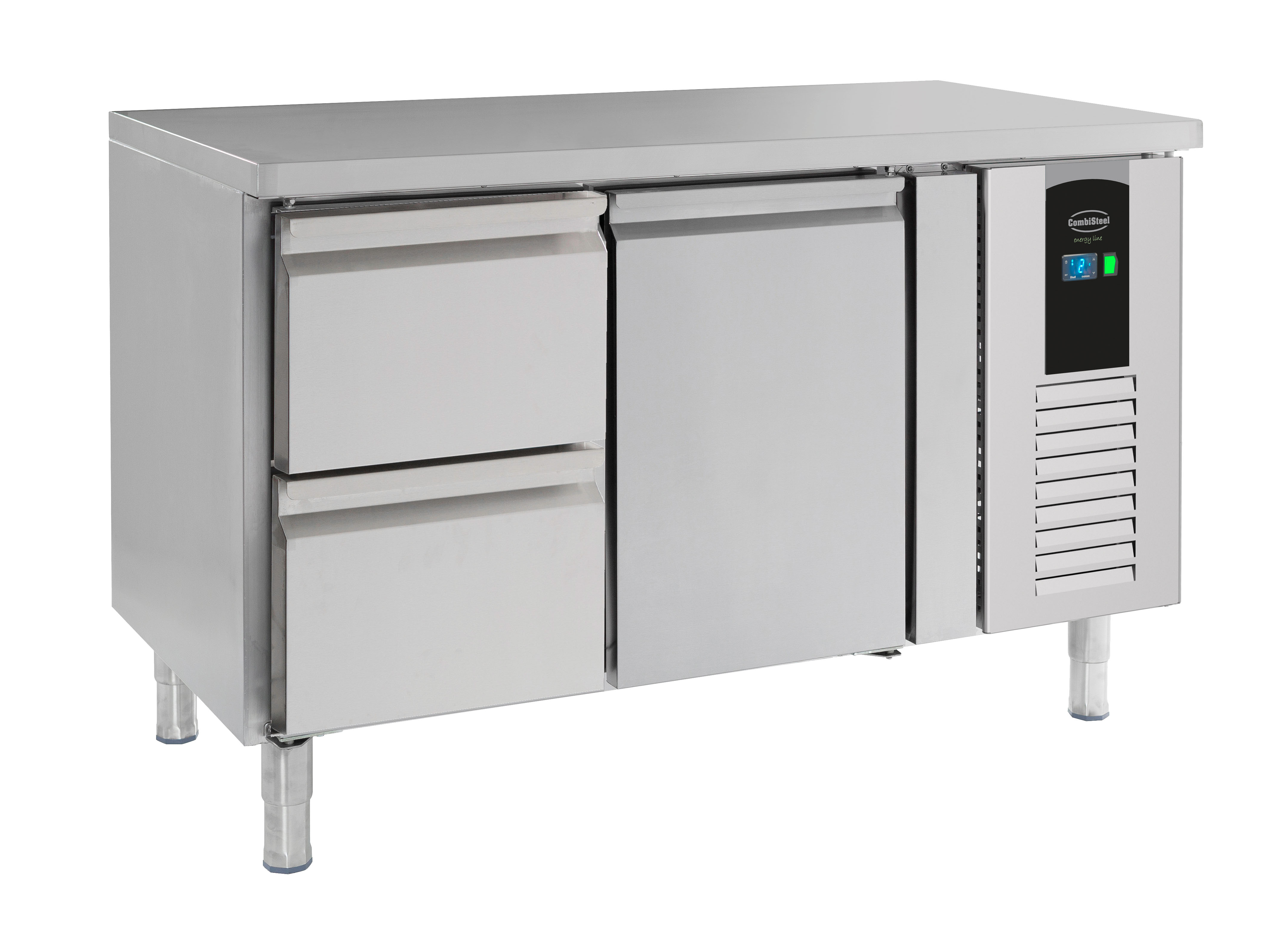 700 TABLE RÉFRIGÉRÉE 1 PORTE ET 2 TIROIRS ENERGY LINE COMBISTEEL 7450.5015