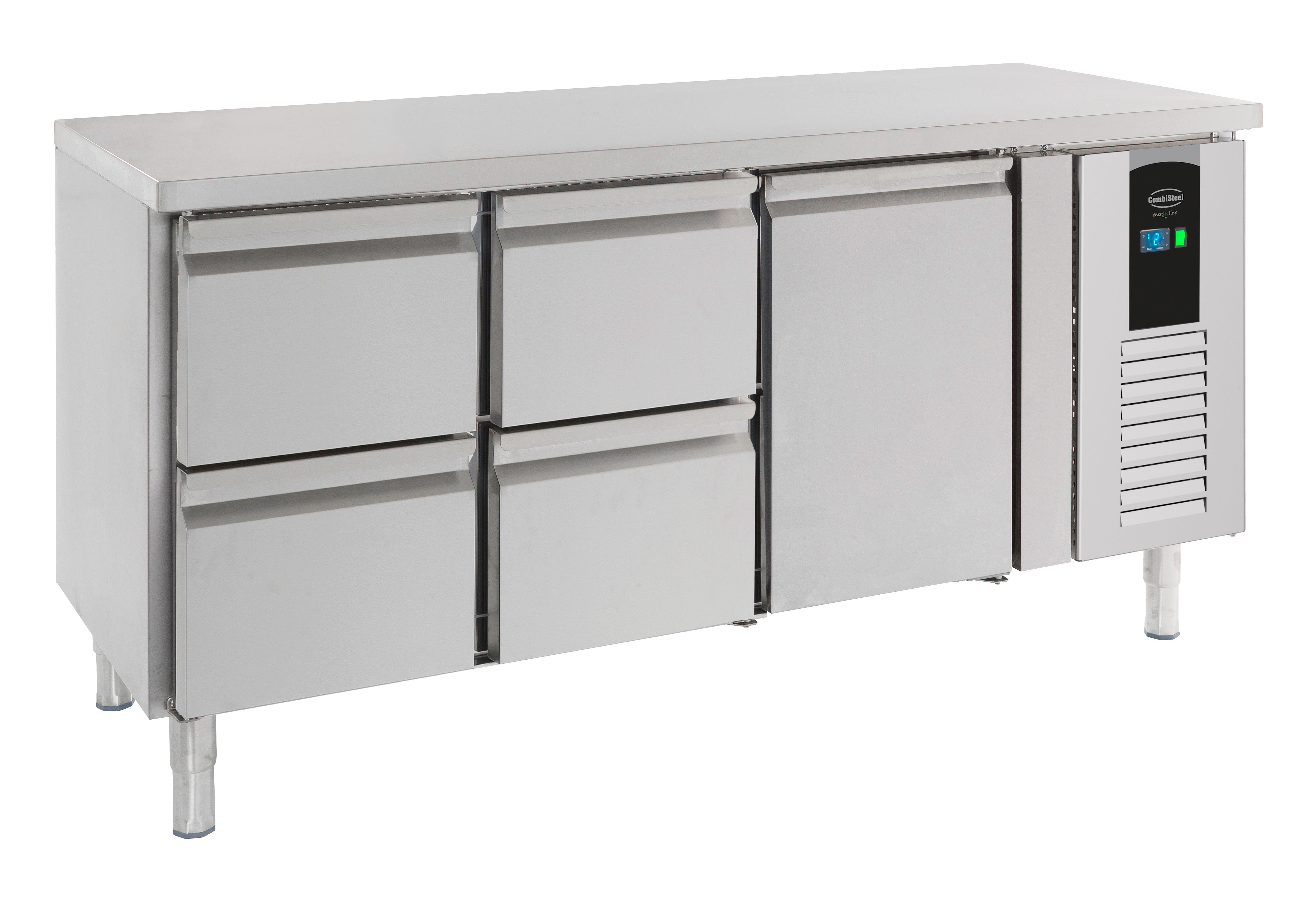 700 TABLE RÉFRIGÉRÉE 1 PORTE ET 4 TIROIRS ENERGY LINE COMBISTEEL 7450.5030
