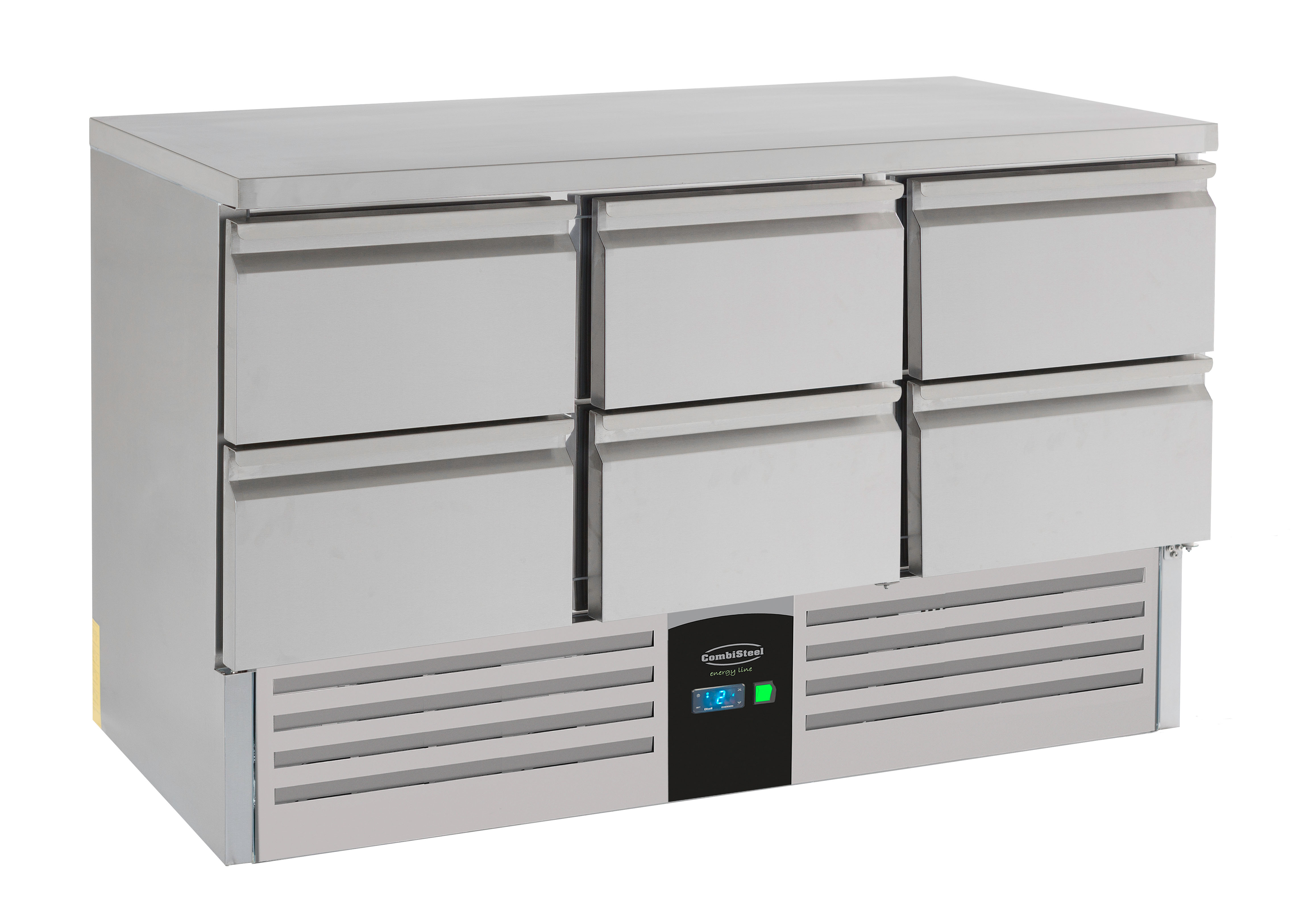 TABLE RÉFRIGÉRÉE 6 DRAWERS ENERGY LINE  ÉQUIPÉ D'ÉVAPORATEUR COMBISTEEL 7450.5120