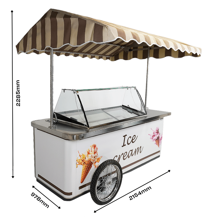 CHARIOT À GLACE RHODOS 9X5 LTR COMBISTEEL 7472.0170