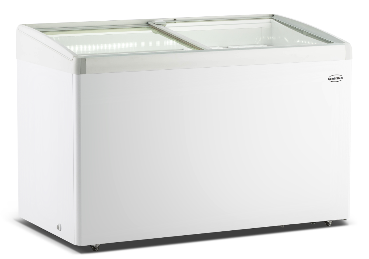 CONGÉLATEUR BAHUT COUVERCLE EN VERRE LOTTE-396 COMBISTEEL 7086.0035