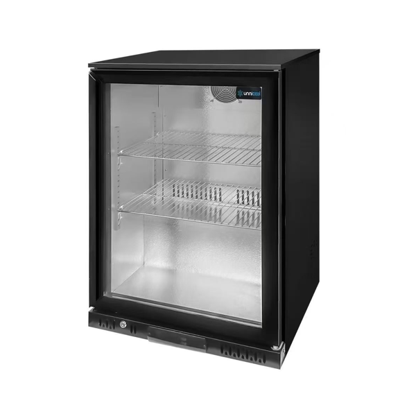 Réfrigérateur à boissons | Barcooler noir 1 porte - 600 x 525 x H 900 mm
