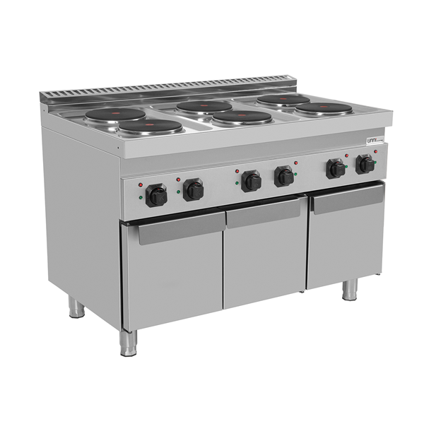 Cuisinière 700 | Cuisinière électrique avec portes 6 PL – E70C30-K
