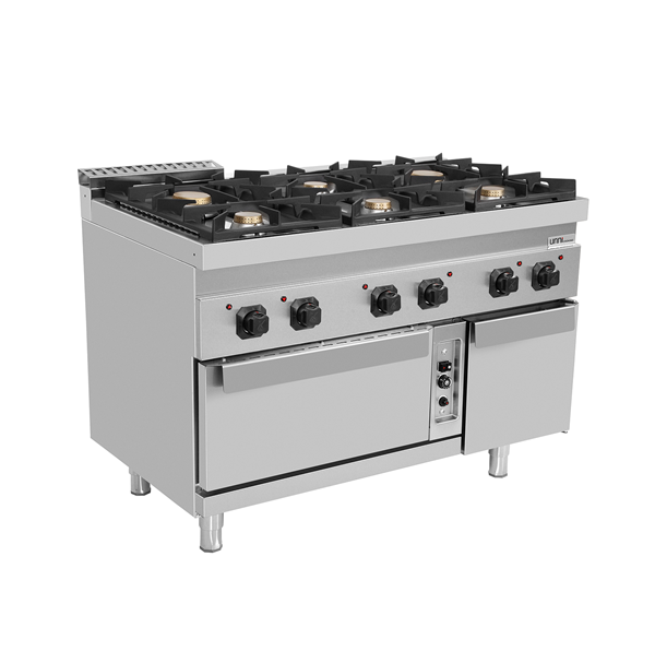 Cuisinière avec four 700 | Cuisinière à gaz avec four à gaz – 6 brûleurs - G70FGO30-K