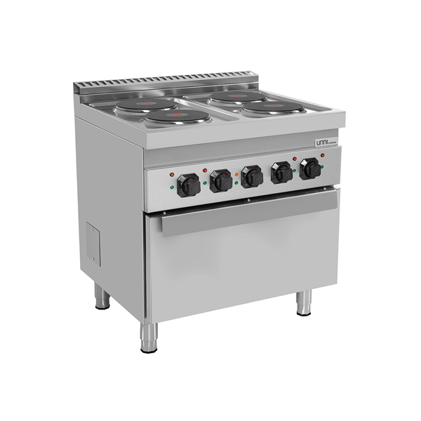 Cuisinière avec four 700 | Cuisinière électrique 4 feux avec four électrique – E70FEO20