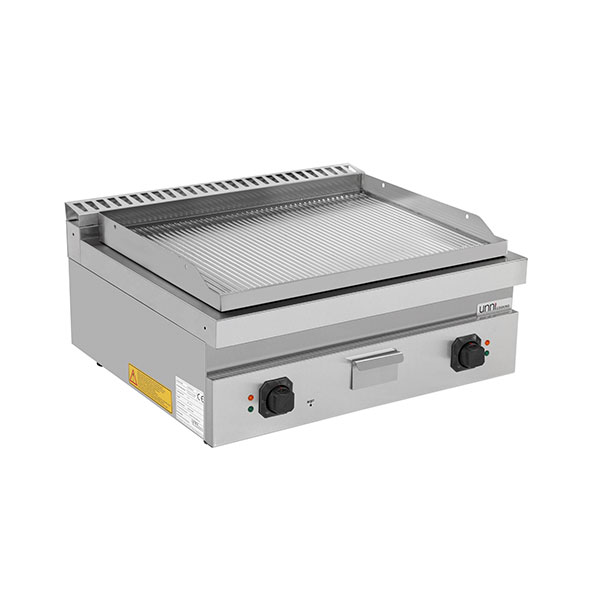 Plaque de cuisson électrique de comptoir | Plaque de cuisson électrique rainurée – E70GP20B+G