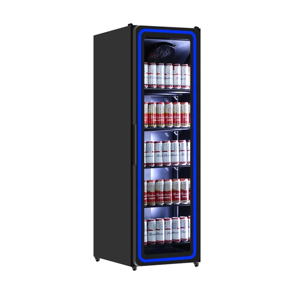 Réfrigérateurs à boissons | Réfrigérateur 1 porte vitrée – 395 L – Éclairage LED bleu