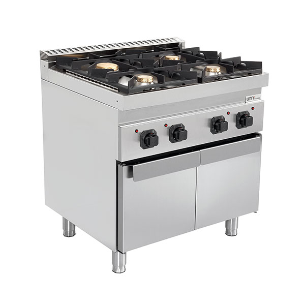 Cuisinière à gaz Ranges 700 | Cuisinière à gaz avec portes – 28,5 kW – 4 brûleurs - G70C20K