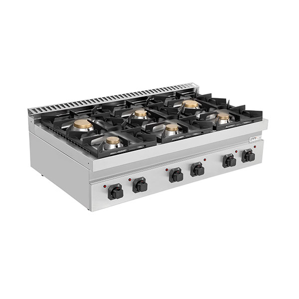 Gamme 700 | Cuisinière à gaz - 44 kW - 6 brûleurs