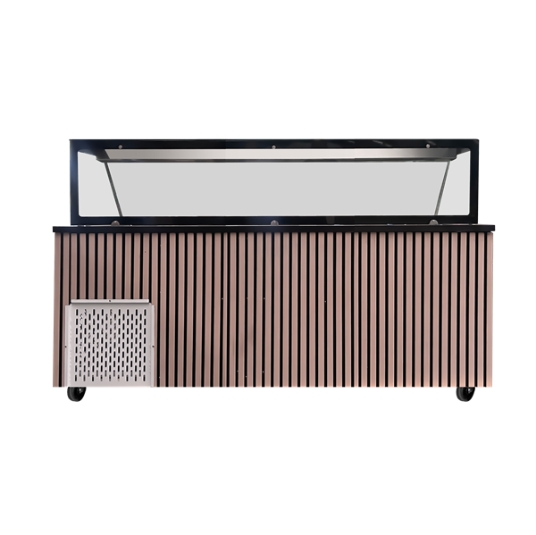 Établi Saladette | Établi Saladette – Capacité 5 x GN 1/1 - 188 x 82 x 85,5 cm