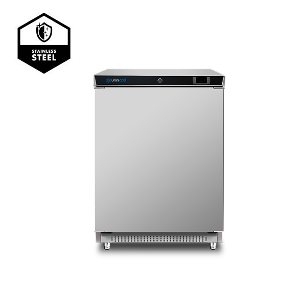 Réfrigérateurs - 1 porte | Réfrigérateur inox – 200 L – +2 °C à +10 °C