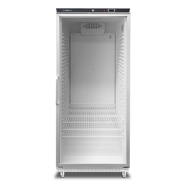 Réfrigérateur 1 porte | 630 L | Blanc + Verre | +2 °C/+8 °C | Ventilé | 775 x 735 x 1920 mm
