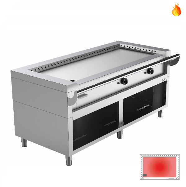 Teppanyaki | Plaque Teppanyaki | Gaz | 27,6 kW | GAZ