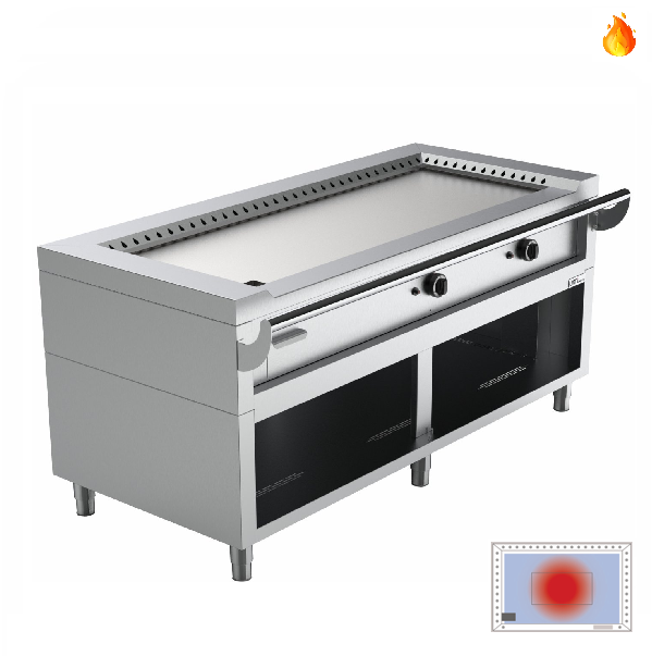 Teppanyaki | Plaque Teppanyaki | Gaz | 17 kW | GAZ