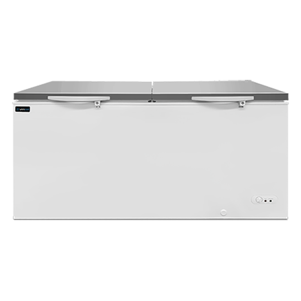 Congélateur | Congélateur coffre | 610 L | Blanc/Inox | -18 °C à -25 °C | Refroidissement statique