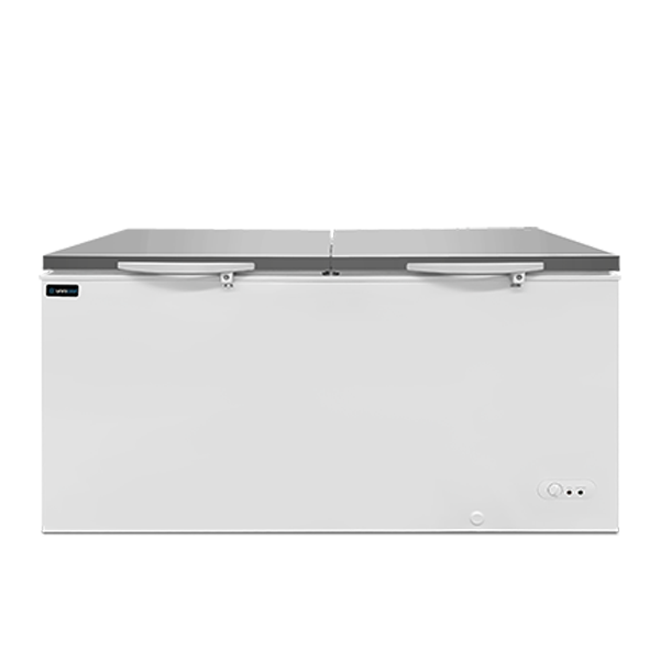 Congélateur | Congélateur coffre | 558 L | Blanc/Inox | -18 °C à -25 °C | Refroidissement statique