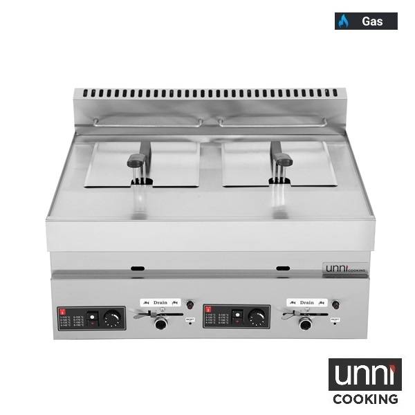 Friteuses | Friteuse à gaz 2 x 8 L