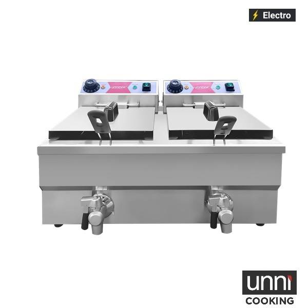 Friteuses électriques | Friteuse électrique 2x8L économique