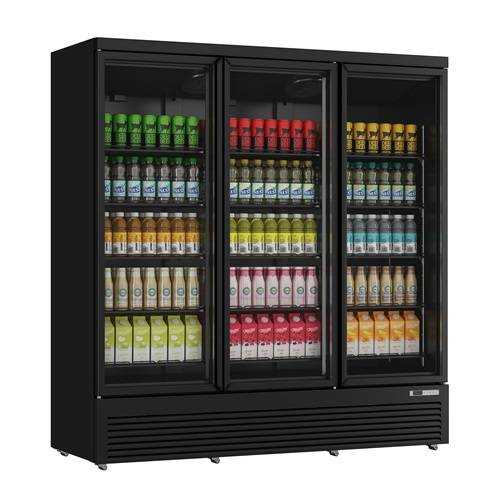Réfrigérateurs à boissons | Réfrigérateur 3 portes vitrées - 1530 L
