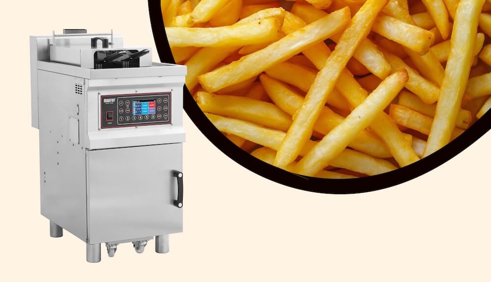 FRITEUSE OUVERTE À GAZ SIMPLE MAKFRY FG300S