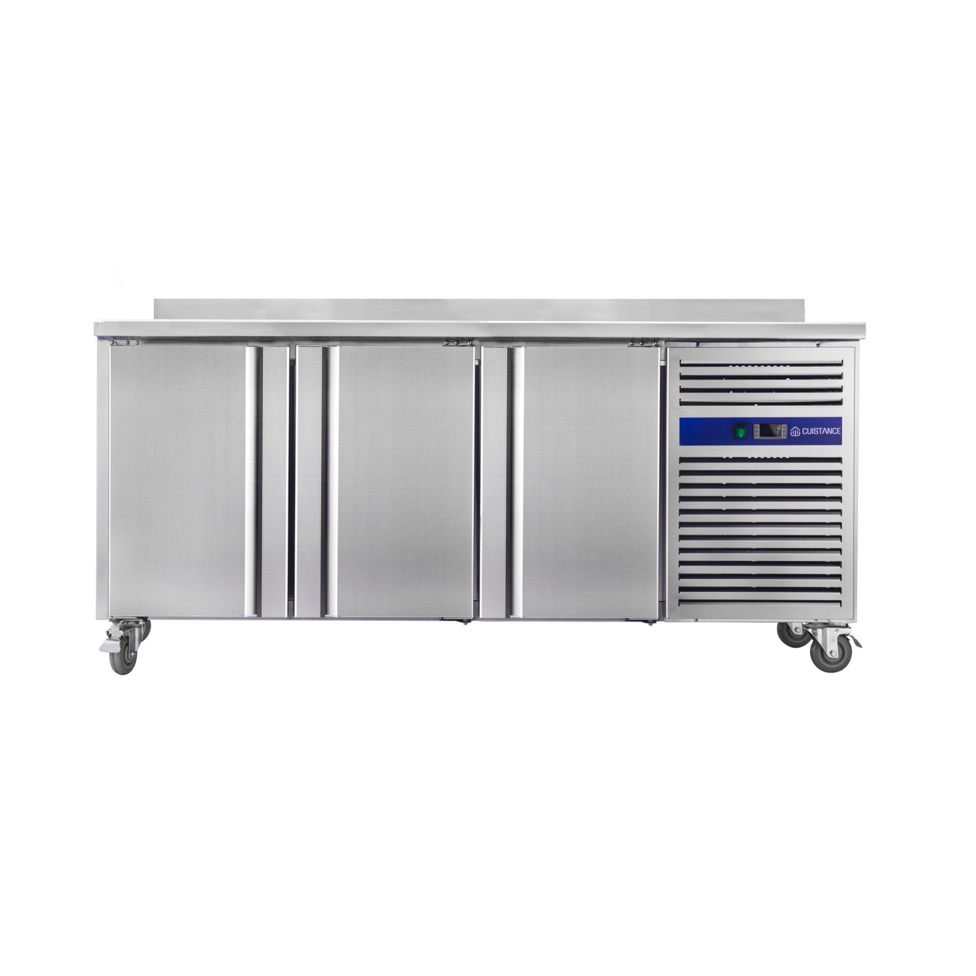 Desserte réfrigérée négative 3 portes Avec dosseret 100 mm 1800x600x950 CUISTANCE-1010055-SNACK3200BT