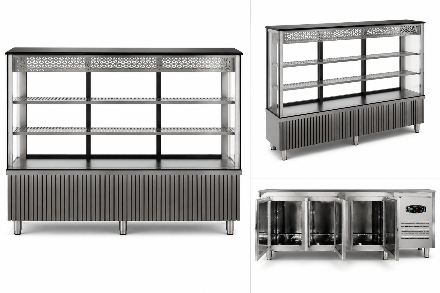 Vitrine réfrigérée Kebab et Mezzé 3 portes – DAMPAK 22CKS3S-75
