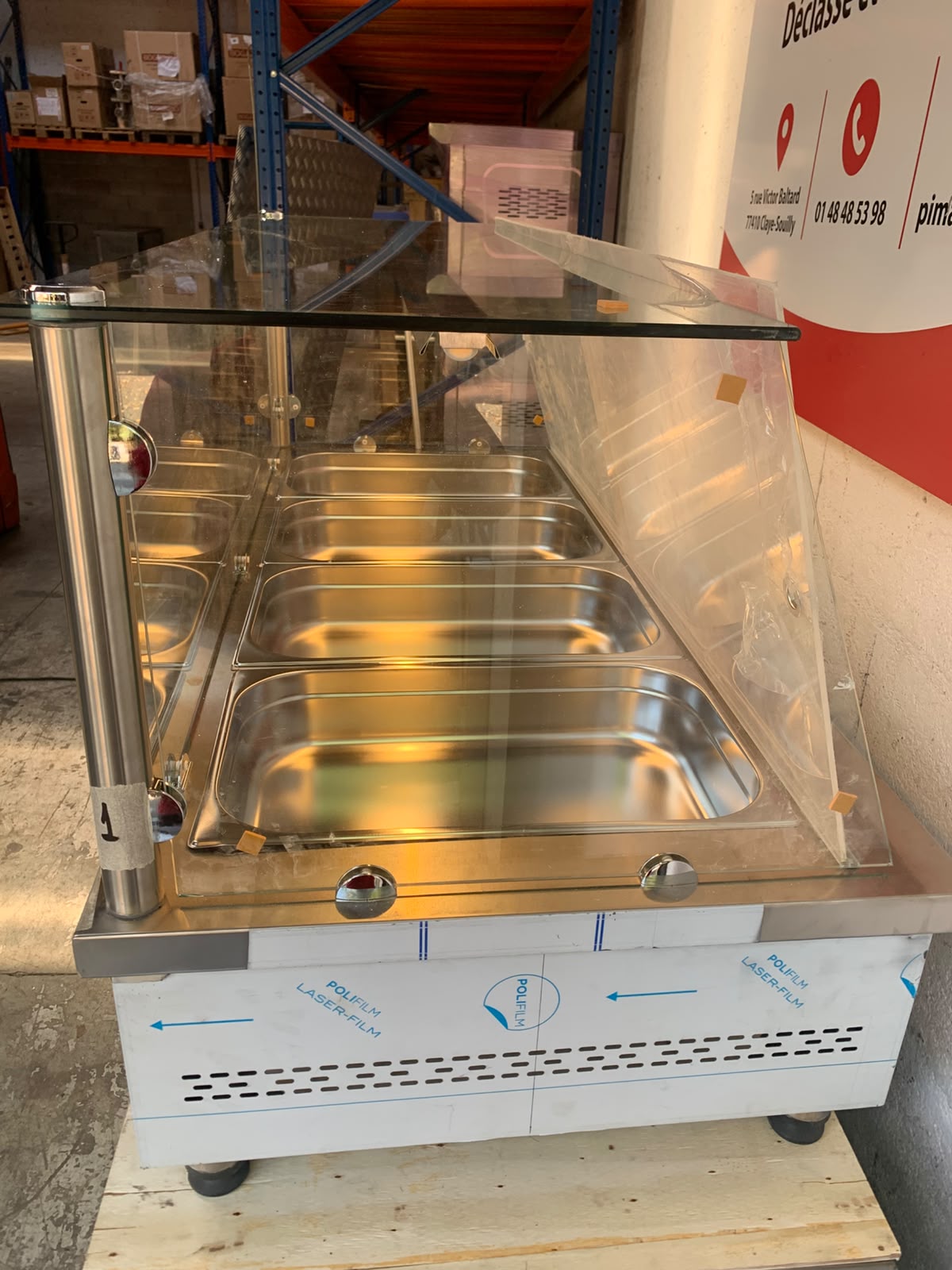 Bain-marie électrique à poser PIMAK – 4 x GN 1/1
