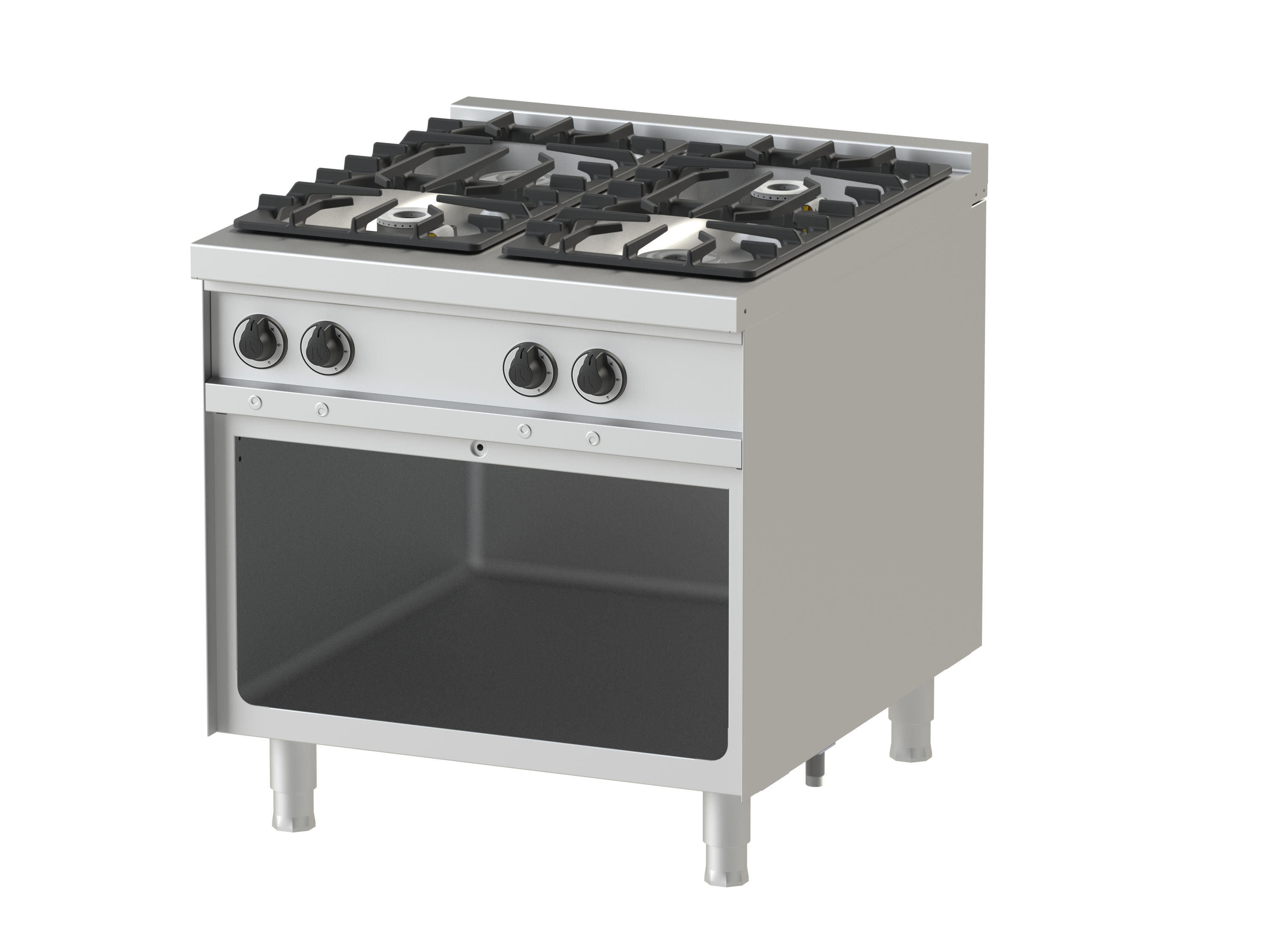 FOURNEAU GAZ 4 FEUX - ARMOIRE OUVERTE - SERIE 900 - 31 KW