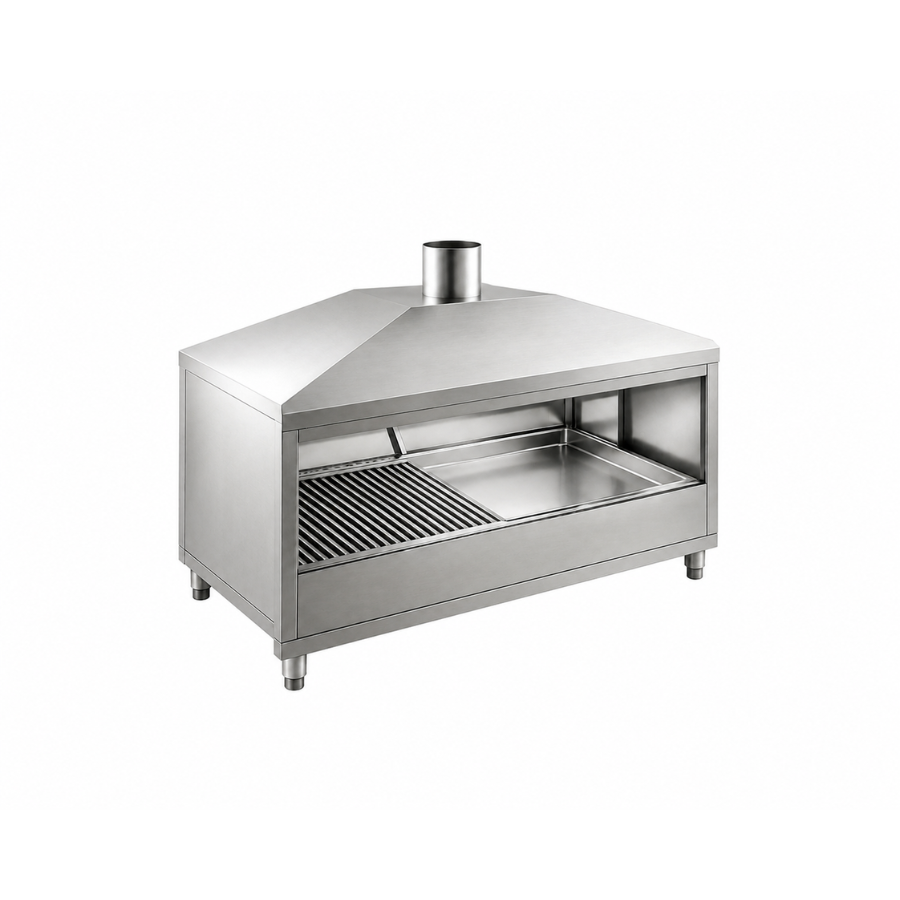 Barbecue à charbon en inox 75cm -PIMAK - MB17-1
