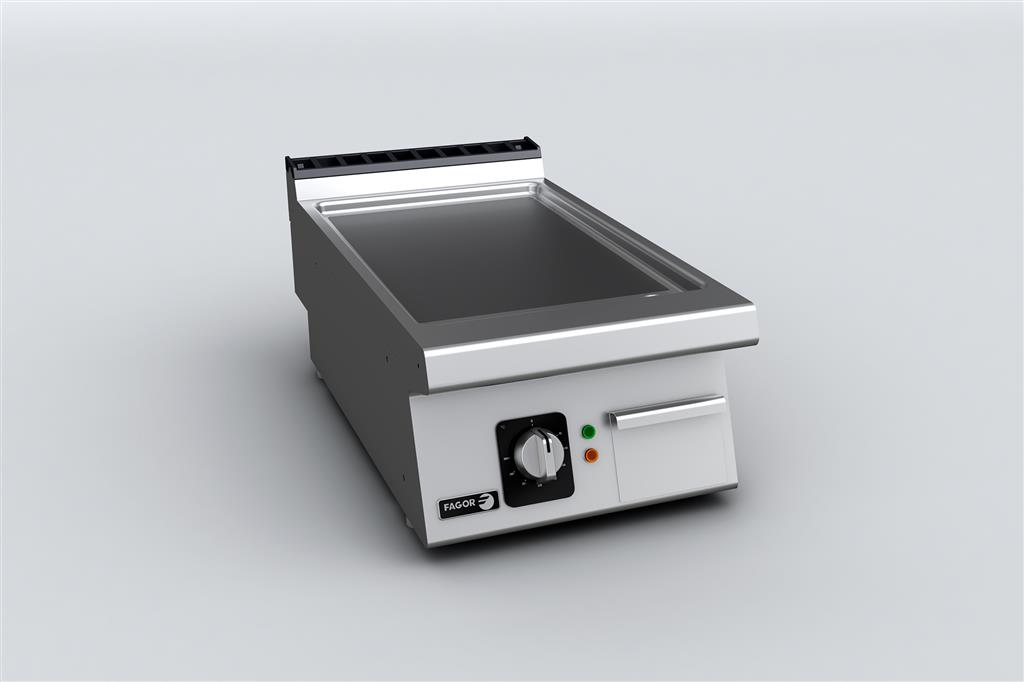 Plaque à Snacker Électrique Fagor 400 V – Plaque Lisse Chromée 5 kW
