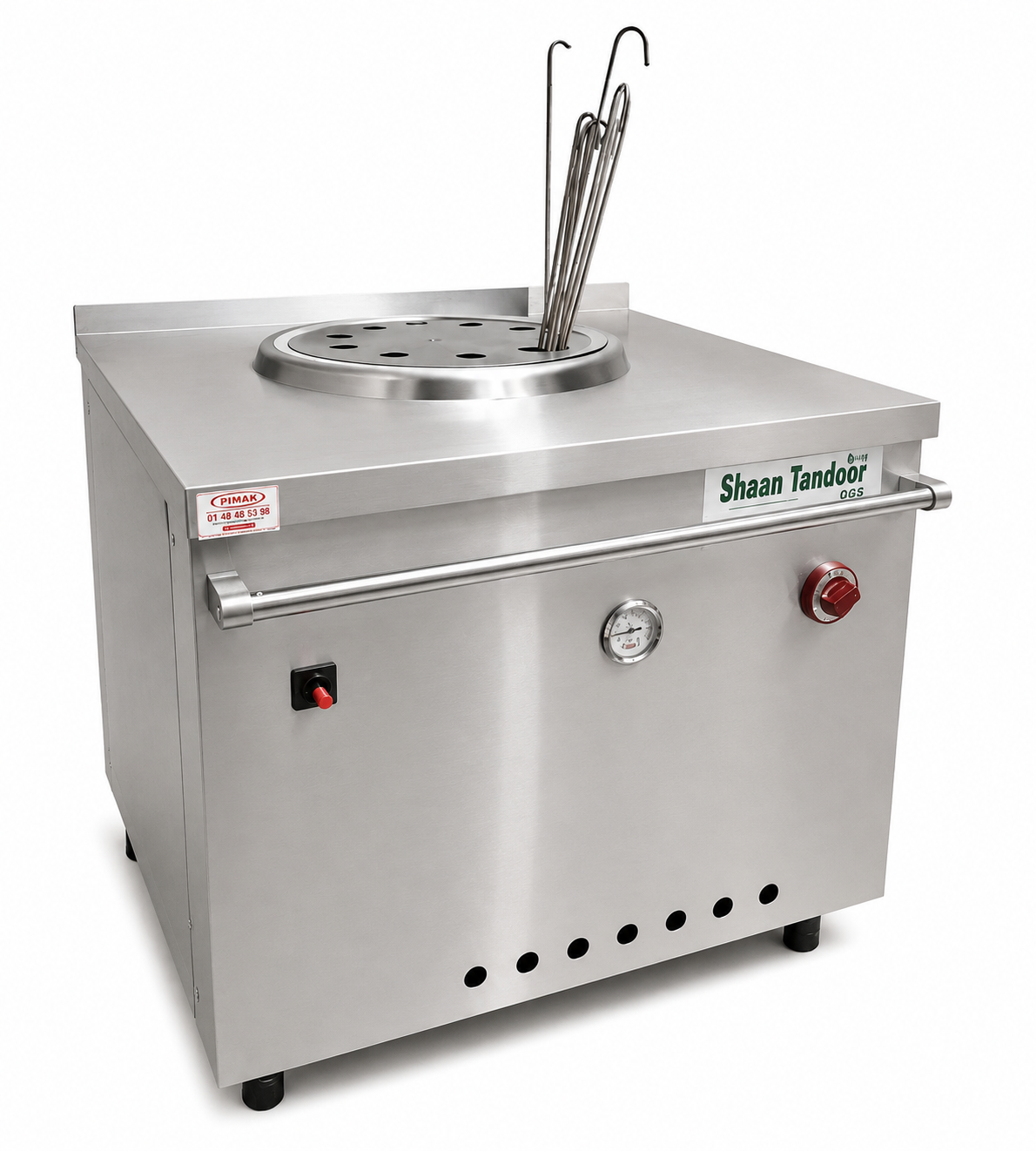 Tandoor Professionnel au Gaz Naturel – Shaan Tandoor Taille L – Ensemble complet