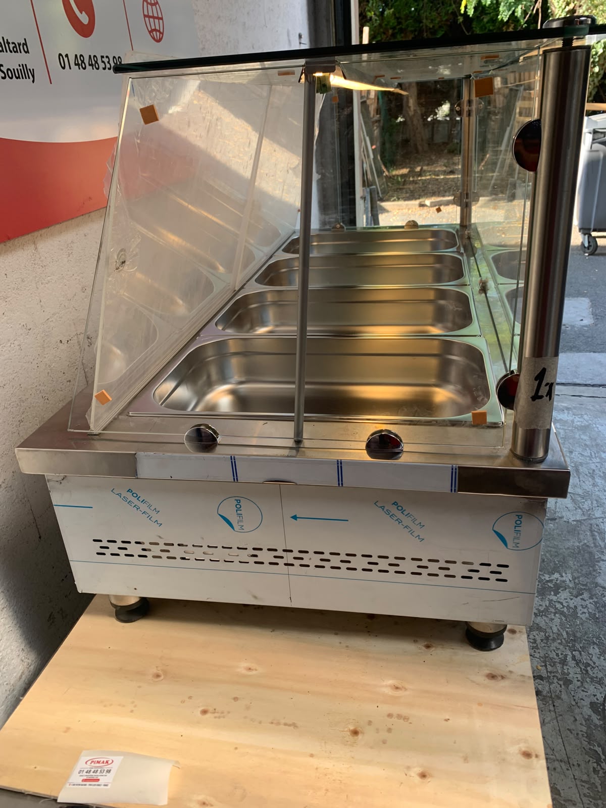 Bain-marie électrique à poser PIMAK – 4 x GN 1/1