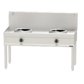 WOK INDUCTION 2 ZONEs - 300 MM - 2 X 5 KW