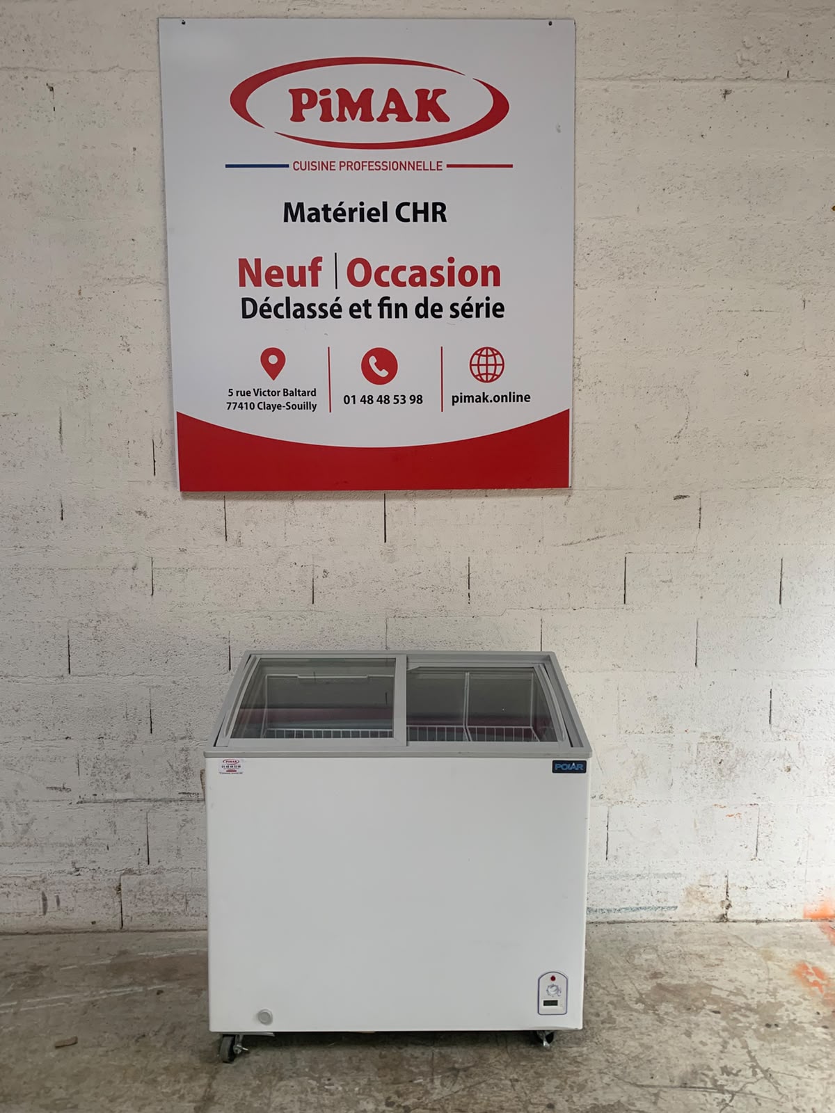 Congélateur coffre vitré POLAR Série G – 200 L – GM498