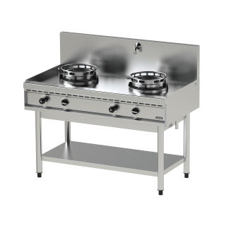 WOK GAZ SERIE 700 - 2 BRULEURS - 2 X 13 KW