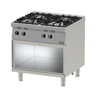 FOURNEAU GAZ 4 FEUX - ARMOIRE OUVERTE - 22 KW - SERIE 750 NAYATI