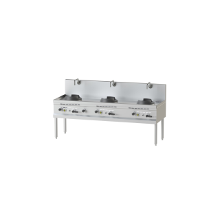 GRILL PIERRE DE LAVE GAZ - 2 ZONES - 2 X 7 KW - SERIE 750