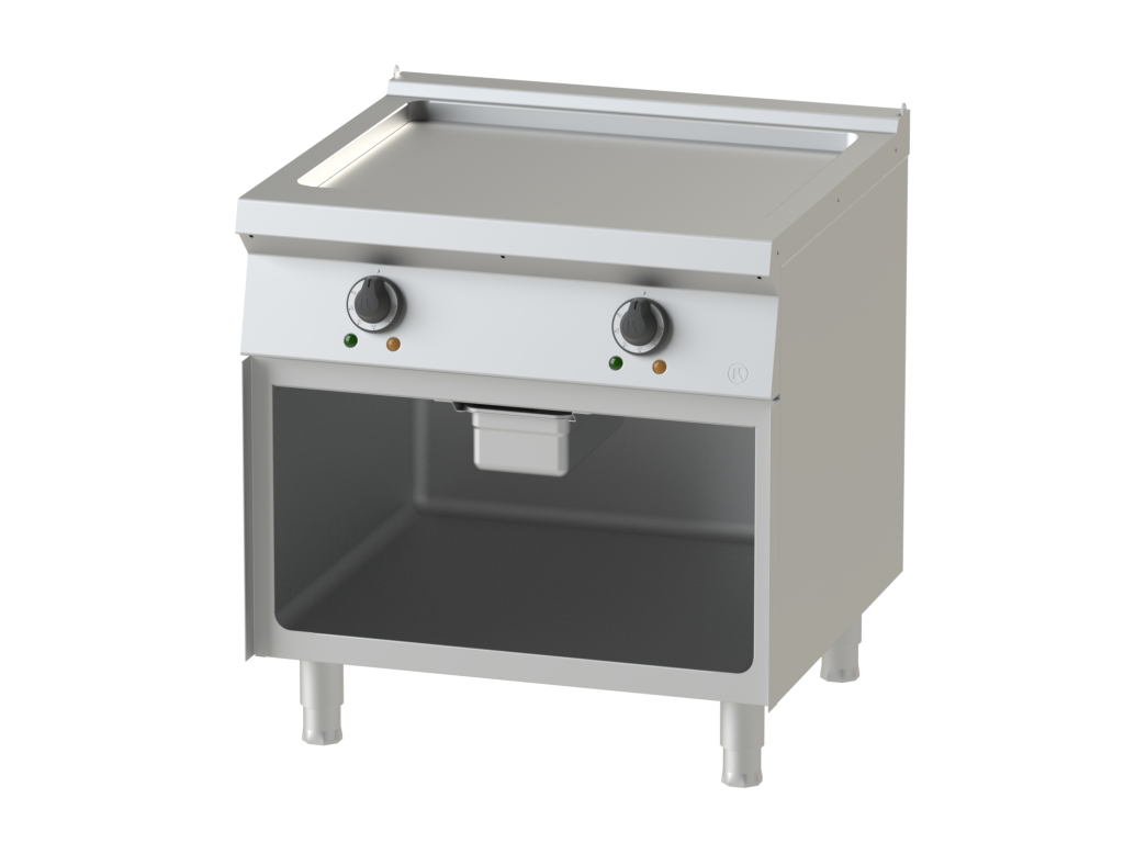 FRY TOP ELECT PLAQUE LISSE - 2 ZONES - 12.8 KW - SERIE 750