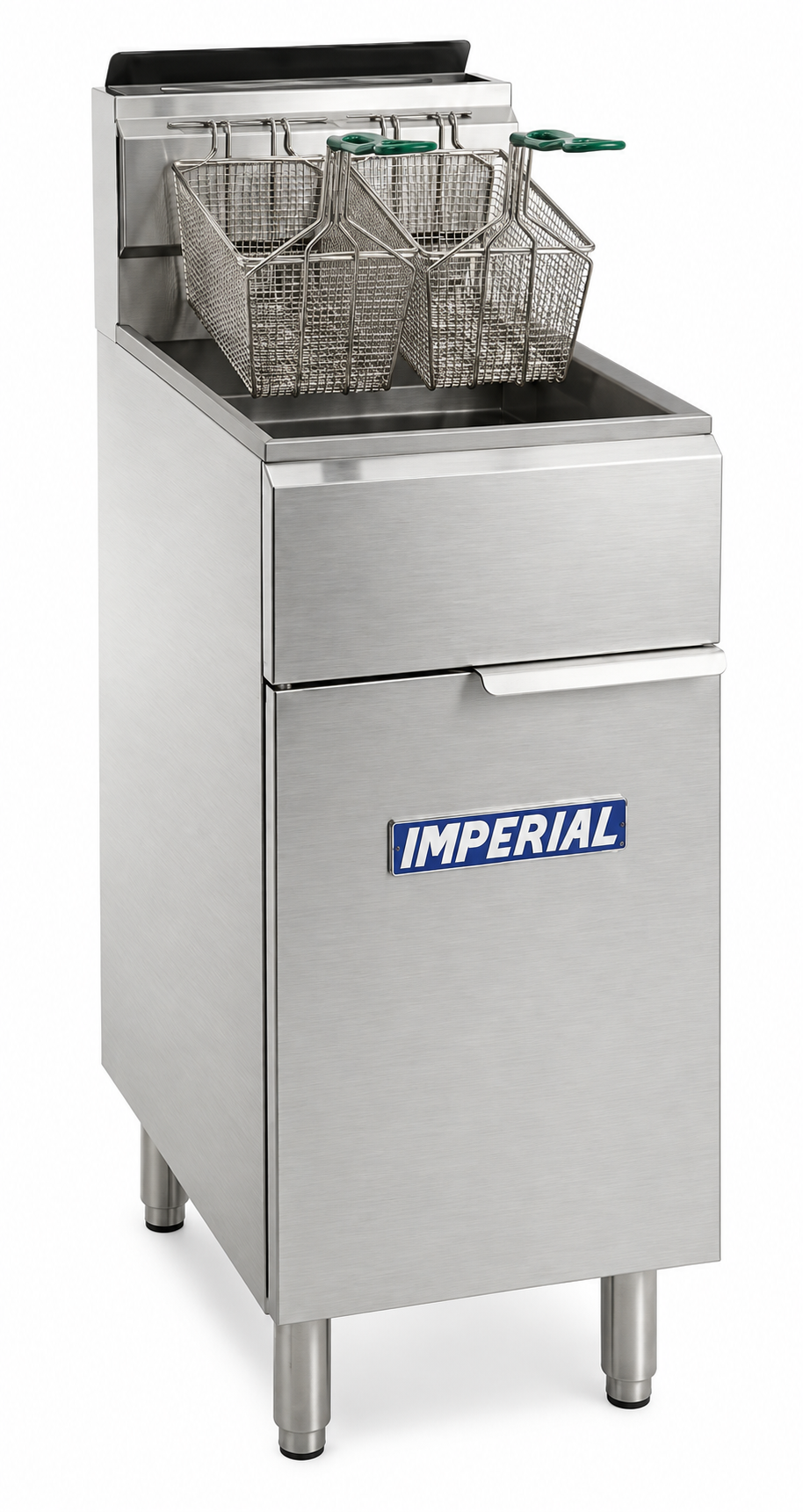 Friteuses gaz à chauffe indirecte 27 Litres IMPERIAL IFS-50-OP
