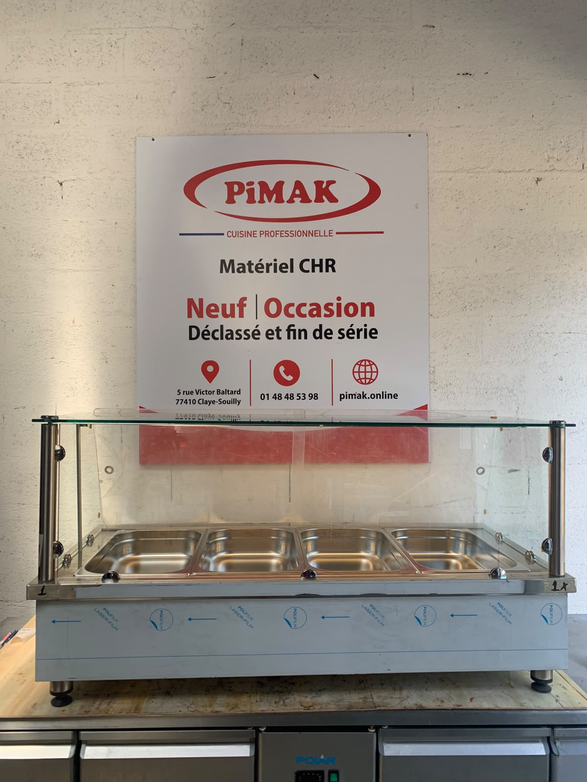 Bain-marie électrique à poser PIMAK – 4 x GN 1/1