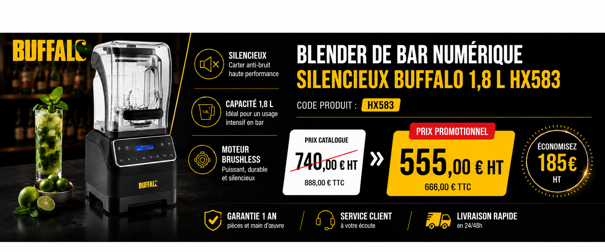 Promo Blender Buffalo HX583